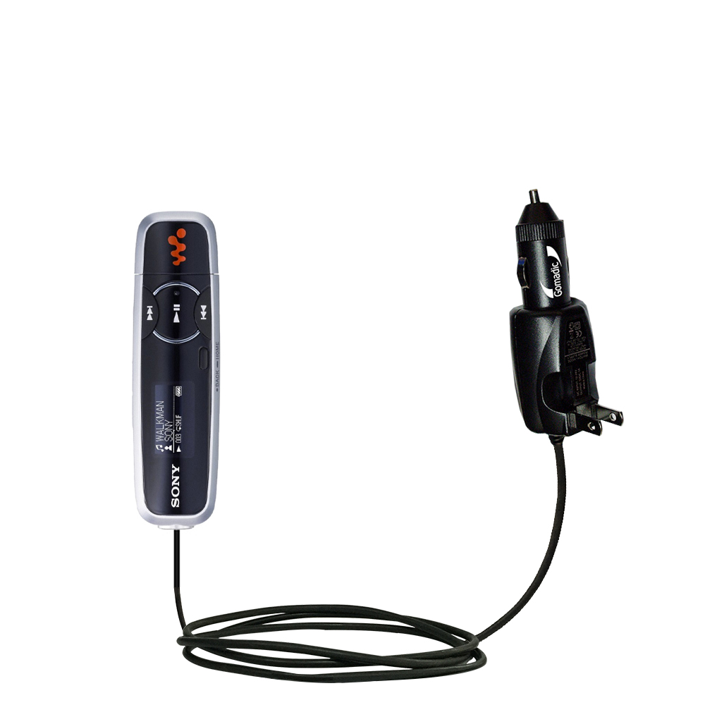 Car & Home 2 in 1 Charger compatible with the Sony Walkman NWZ-B103 B105 B133 B135