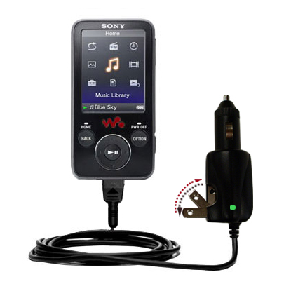 Car & Home 2 in 1 Charger compatible with the Sony Walkman NWZ-S638F