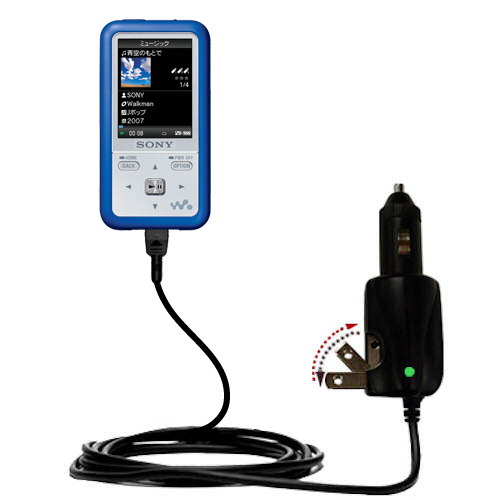 Car & Home 2 in 1 Charger compatible with the Sony Walkman NWZ-S710F
