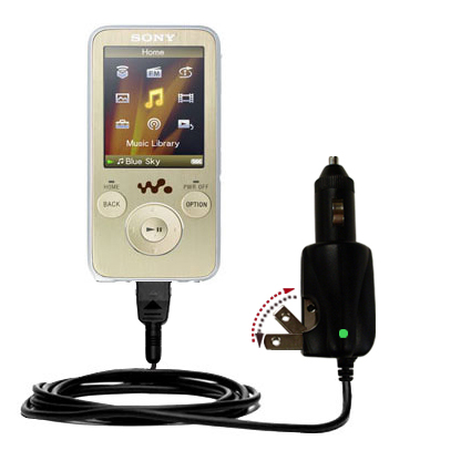 Car & Home 2 in 1 Charger compatible with the Sony Walkman NWZ-S736