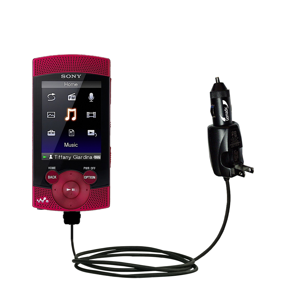 Car & Home 2 in 1 Charger compatible with the Sony Walkman S-544