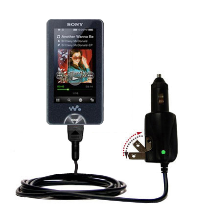 Car & Home 2 in 1 Charger compatible with the Sony Walkman X Series NWZ-X1061