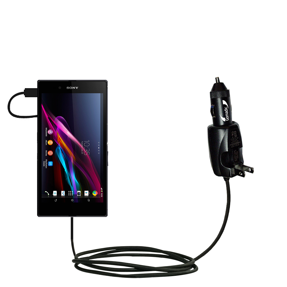 Car & Home 2 in 1 Charger compatible with the Sony Xperia Z Ultra