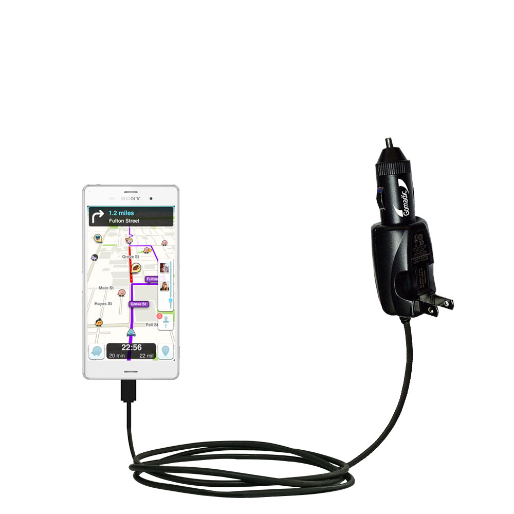 Car & Home 2 in 1 Charger compatible with the Sony Xperia Z3 Compact