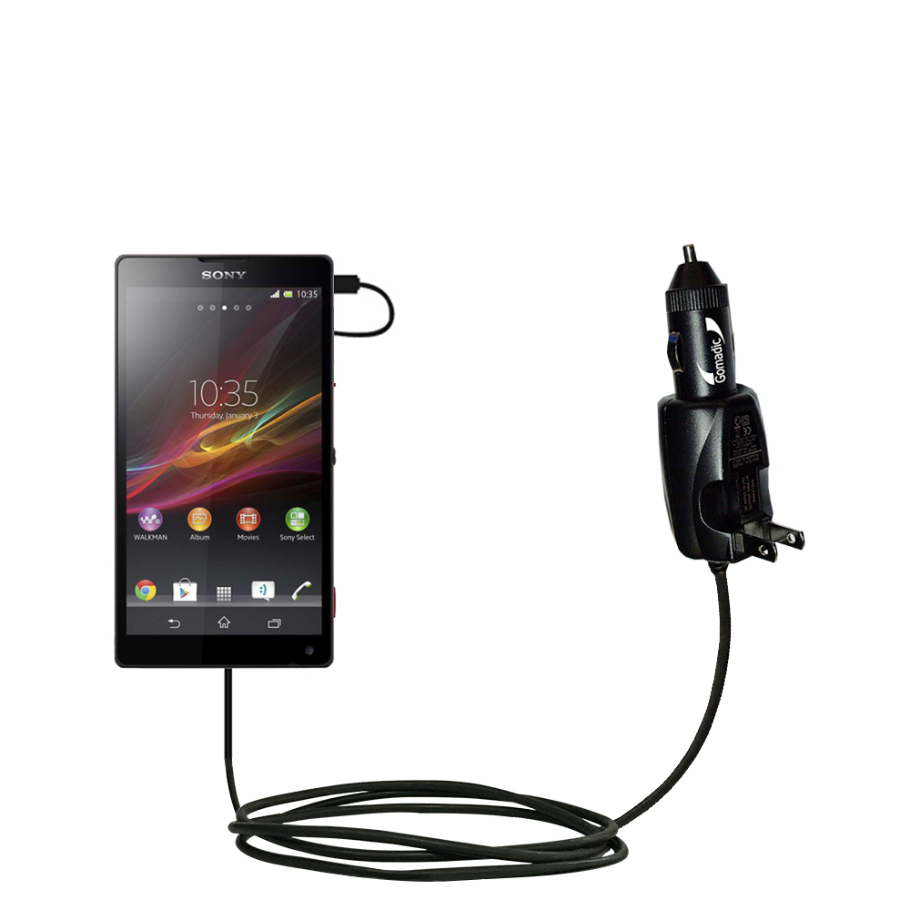 Car & Home 2 in 1 Charger compatible with the Sony Xperia ZL