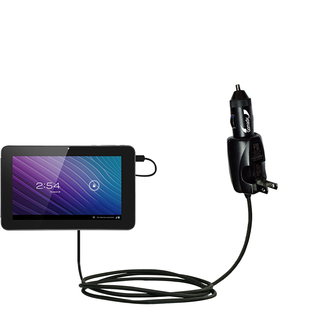 Car & Home 2 in 1 Charger compatible with the SVP TPC 7-inch