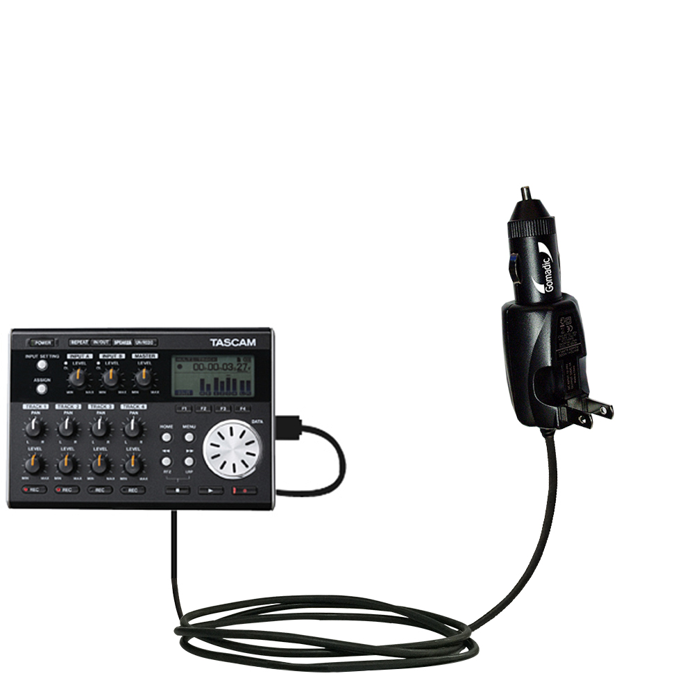 Car & Home 2 in 1 Charger compatible with the Tascam DP-004