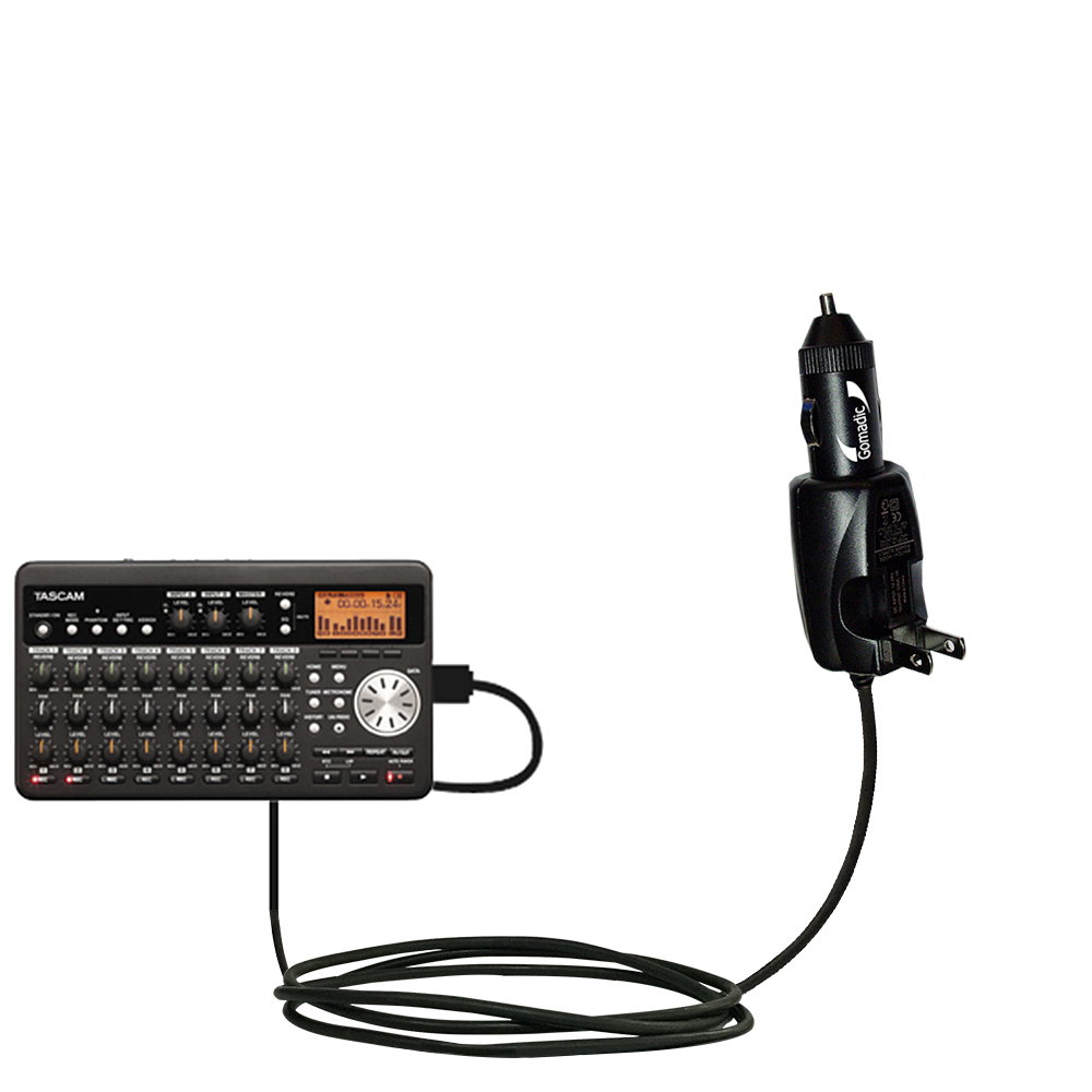 Car & Home 2 in 1 Charger compatible with the Tascam DP-008