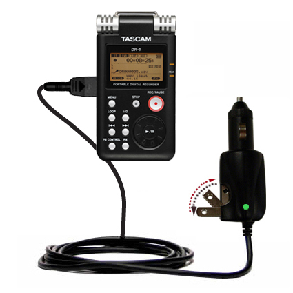 Car & Home 2 in 1 Charger compatible with the Tascam DR-1