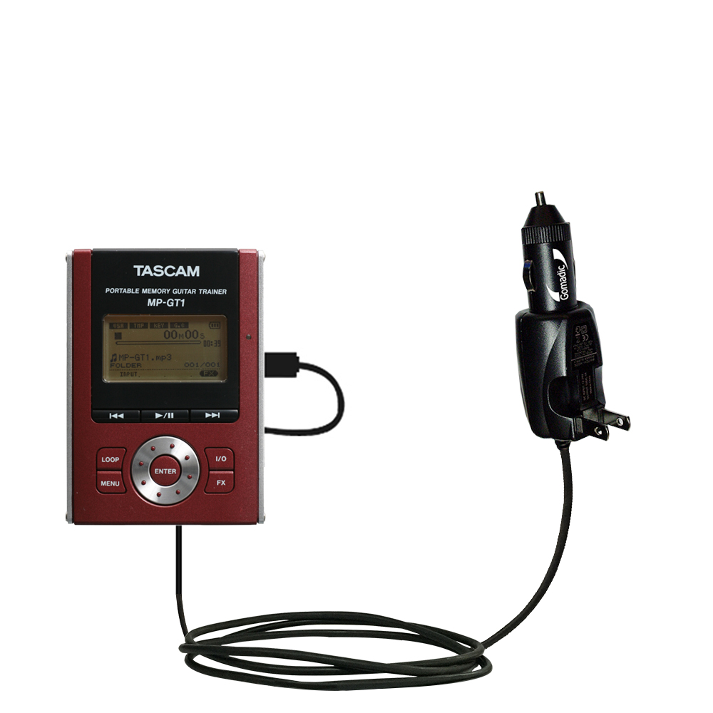 Car & Home 2 in 1 Charger compatible with the Tascam MP-GT1