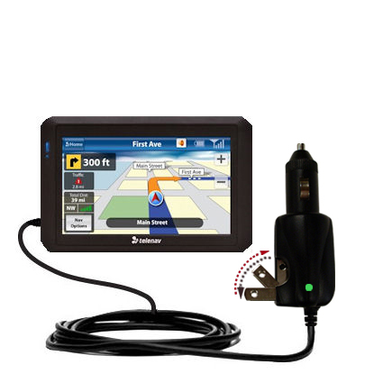 Car & Home 2 in 1 Charger compatible with the TeleNav Shotgun