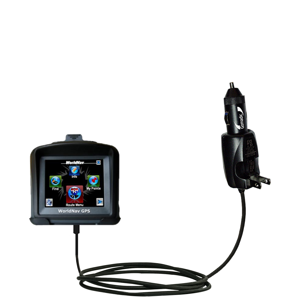 Car & Home 2 in 1 Charger compatible with the Teletype WorldNav 3500