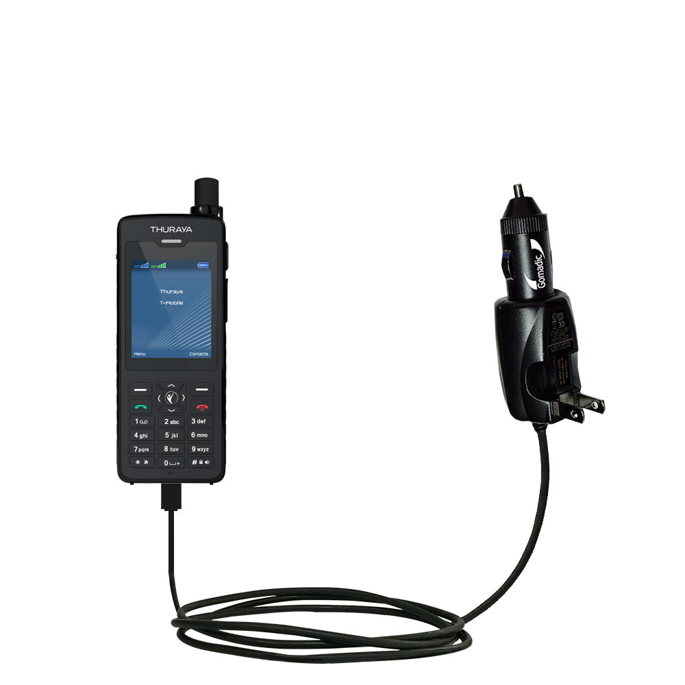 Car & Home 2 in 1 Charger compatible with the Thuraya XT Dual / XT Pro