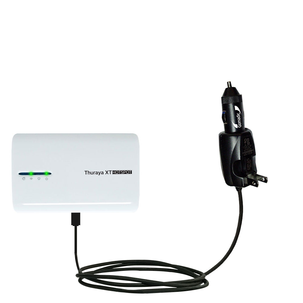 Car & Home 2 in 1 Charger compatible with the Thuraya XT-Hotspot