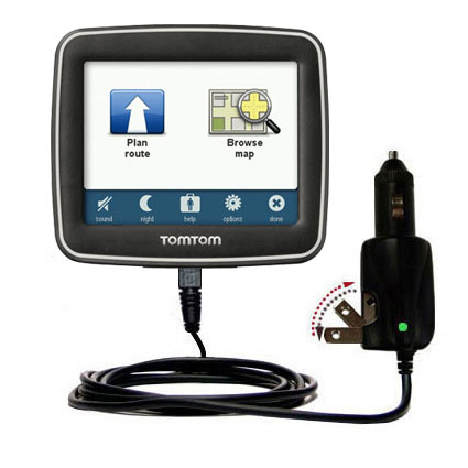 Car & Home 2 in 1 Charger compatible with the TomTom EASE