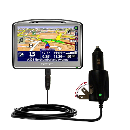 Car & Home 2 in 1 Charger compatible with the TomTom Go 520
