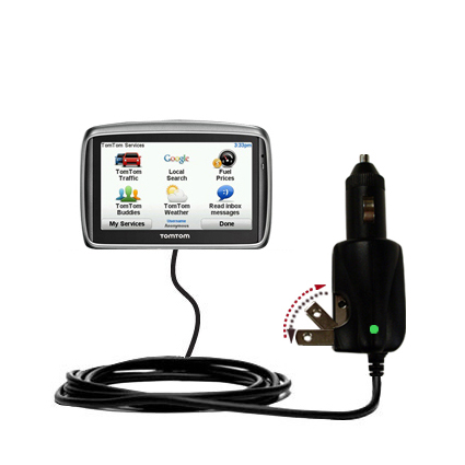 Car & Home 2 in 1 Charger compatible with the TomTom GO 540