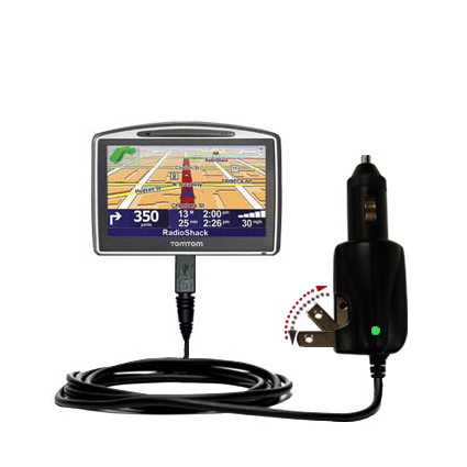 Car & Home 2 in 1 Charger compatible with the TomTom GO 630