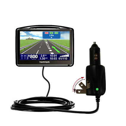 Car & Home 2 in 1 Charger compatible with the TomTom GO 730