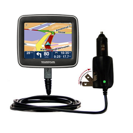 Car & Home 2 in 1 Charger compatible with the TomTom Start Europe