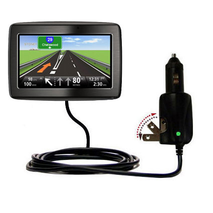 Car & Home 2 in 1 Charger compatible with the TomTom VIA 1405