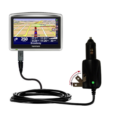 Car & Home 2 in 1 Charger compatible with the TomTom XL 330
