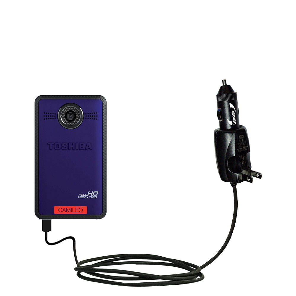 Car & Home 2 in 1 Charger compatible with the Toshiba Camileo Clip