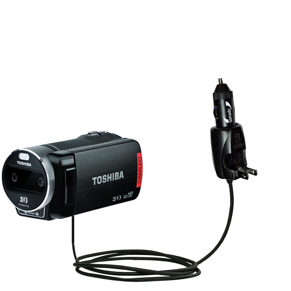 Car & Home 2 in 1 Charger compatible with the Toshiba Camileo Z100