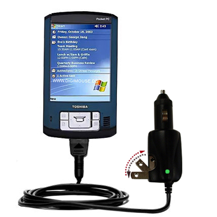 Car & Home 2 in 1 Charger compatible with the Toshiba e400