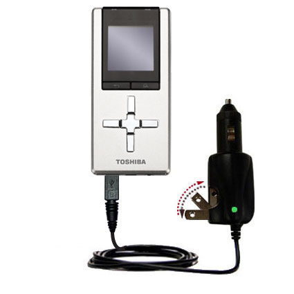 Car & Home 2 in 1 Charger compatible with the Toshiba Gigabeat U202