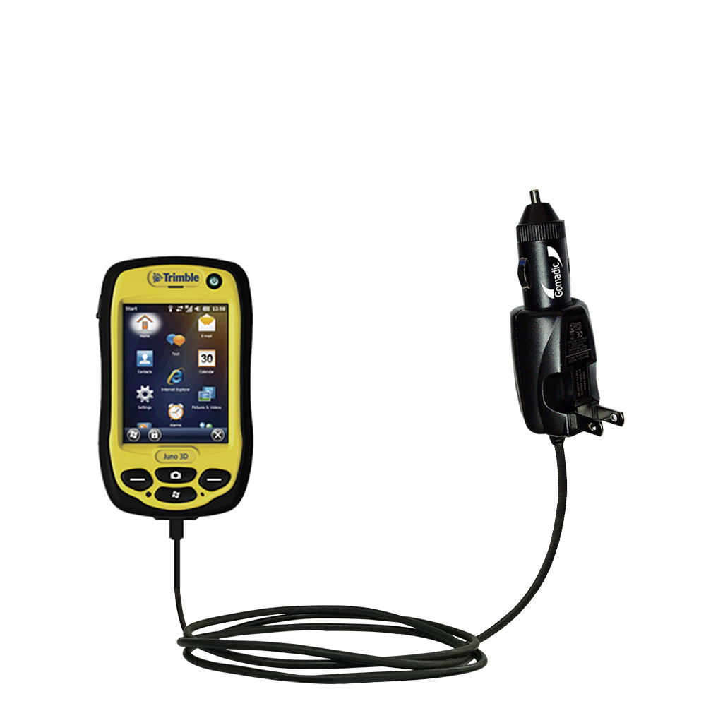Car & Home 2 in 1 Charger compatible with the Trimble Juno 3D 3B 3E