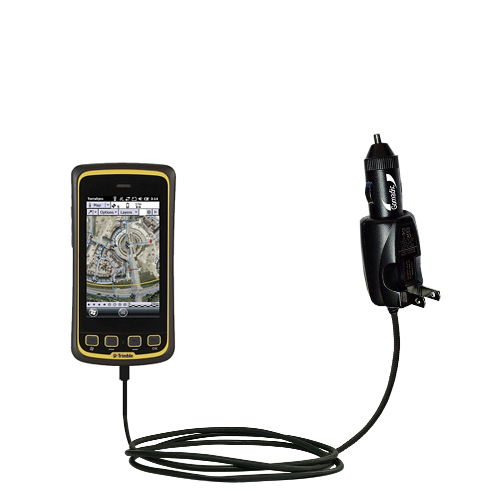 Car & Home 2 in 1 Charger compatible with the Trimble Juno 5B 5D
