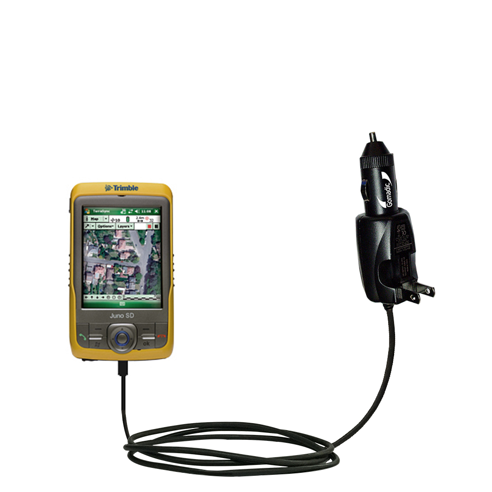 Car & Home 2 in 1 Charger compatible with the Trimble Juno SD SA SB SC