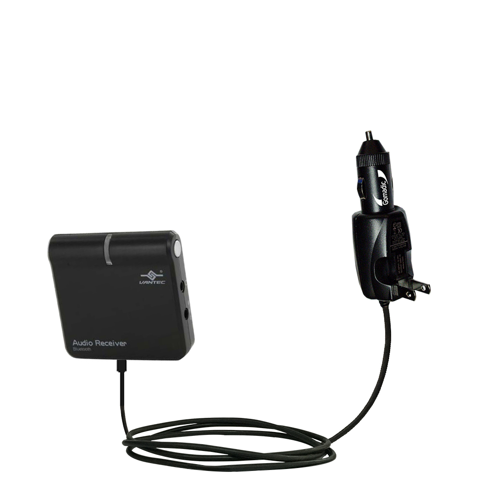 Car & Home 2 in 1 Charger compatible with the Vantec NBA-BTA350-BK