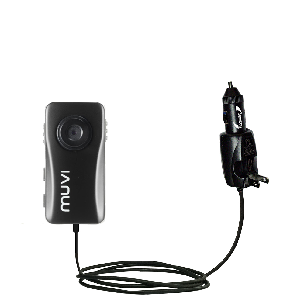 Car & Home 2 in 1 Charger compatible with the Veho Muvi Atom VCC-004