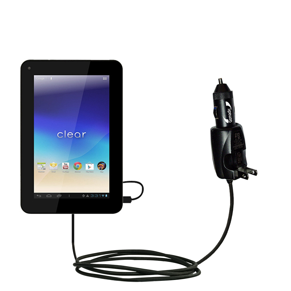 Car & Home 2 in 1 Charger compatible with the Wintec Filemate Clear 7 X2 X4 T720