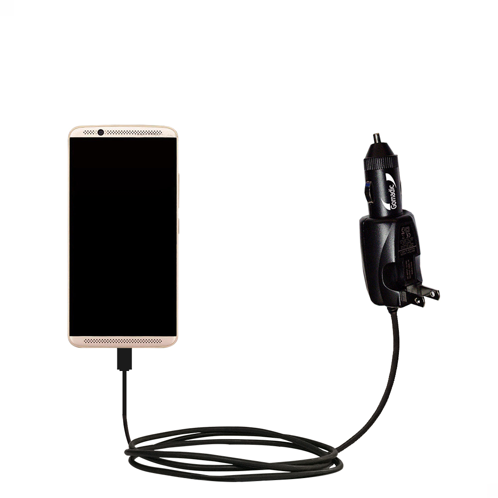 Car & Home 2 in 1 Charger compatible with the ZTE AXON 7