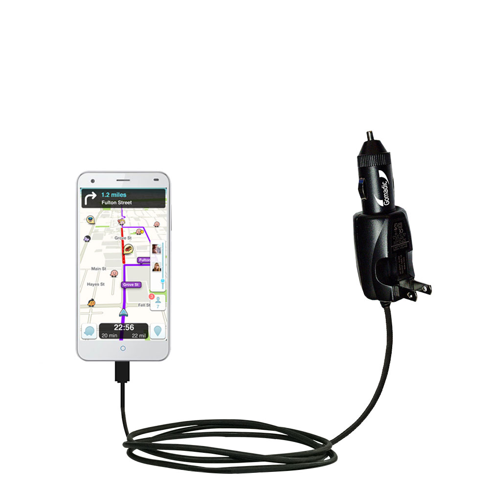 Car & Home 2 in 1 Charger compatible with the ZTE Blade S6