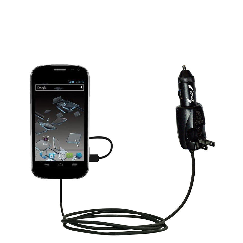 Car & Home 2 in 1 Charger compatible with the ZTE Flash