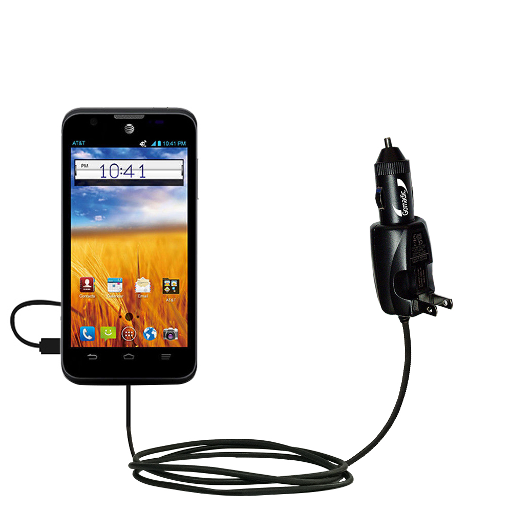 Car & Home 2 in 1 Charger compatible with the ZTE Mustang Z998