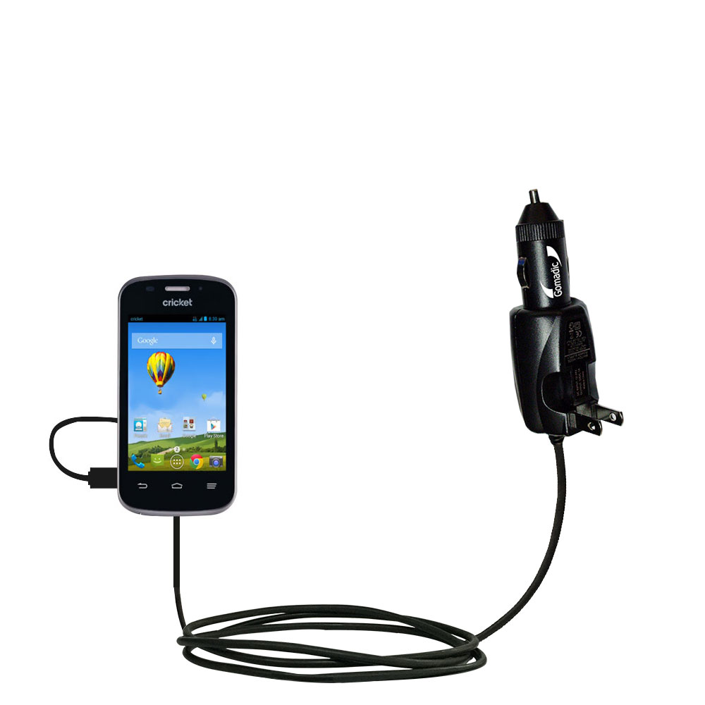 Car & Home 2 in 1 Charger compatible with the ZTE Prelude 2