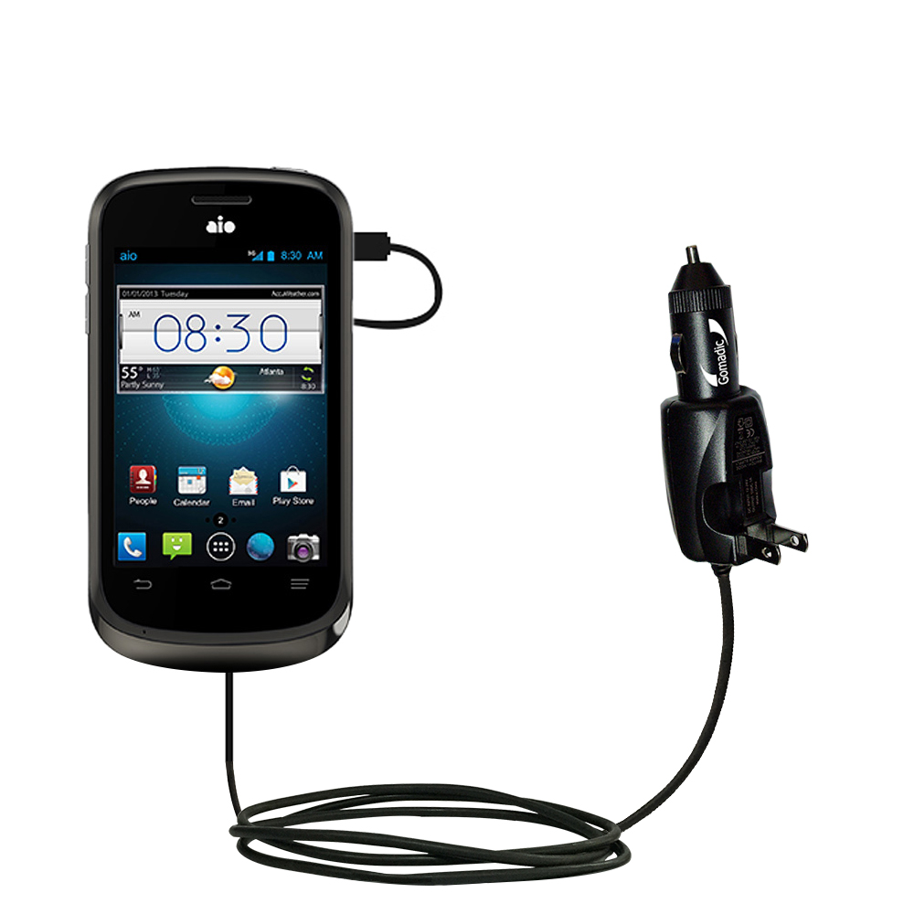 Car & Home 2 in 1 Charger compatible with the ZTE Prelude