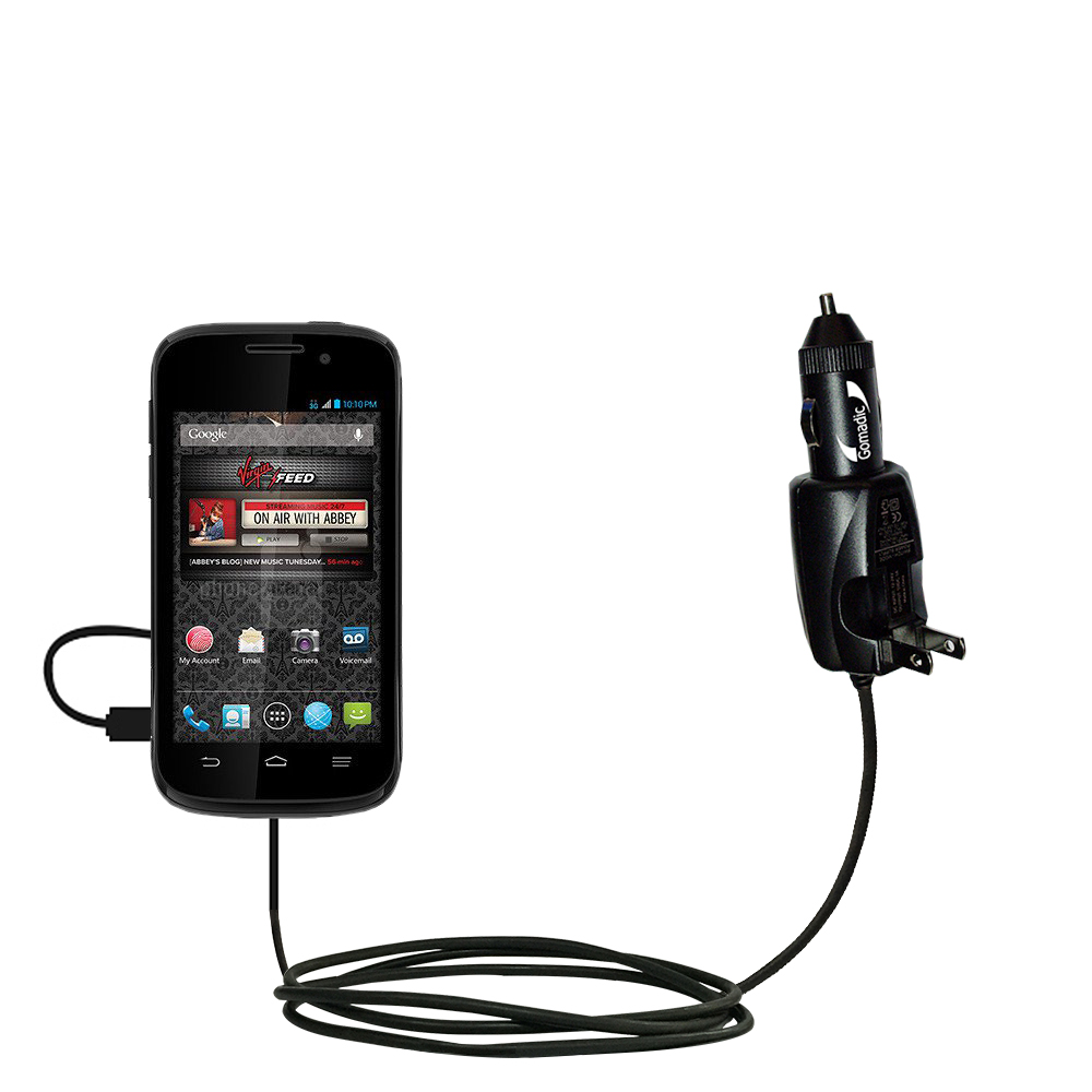 Car & Home 2 in 1 Charger compatible with the ZTE Reef