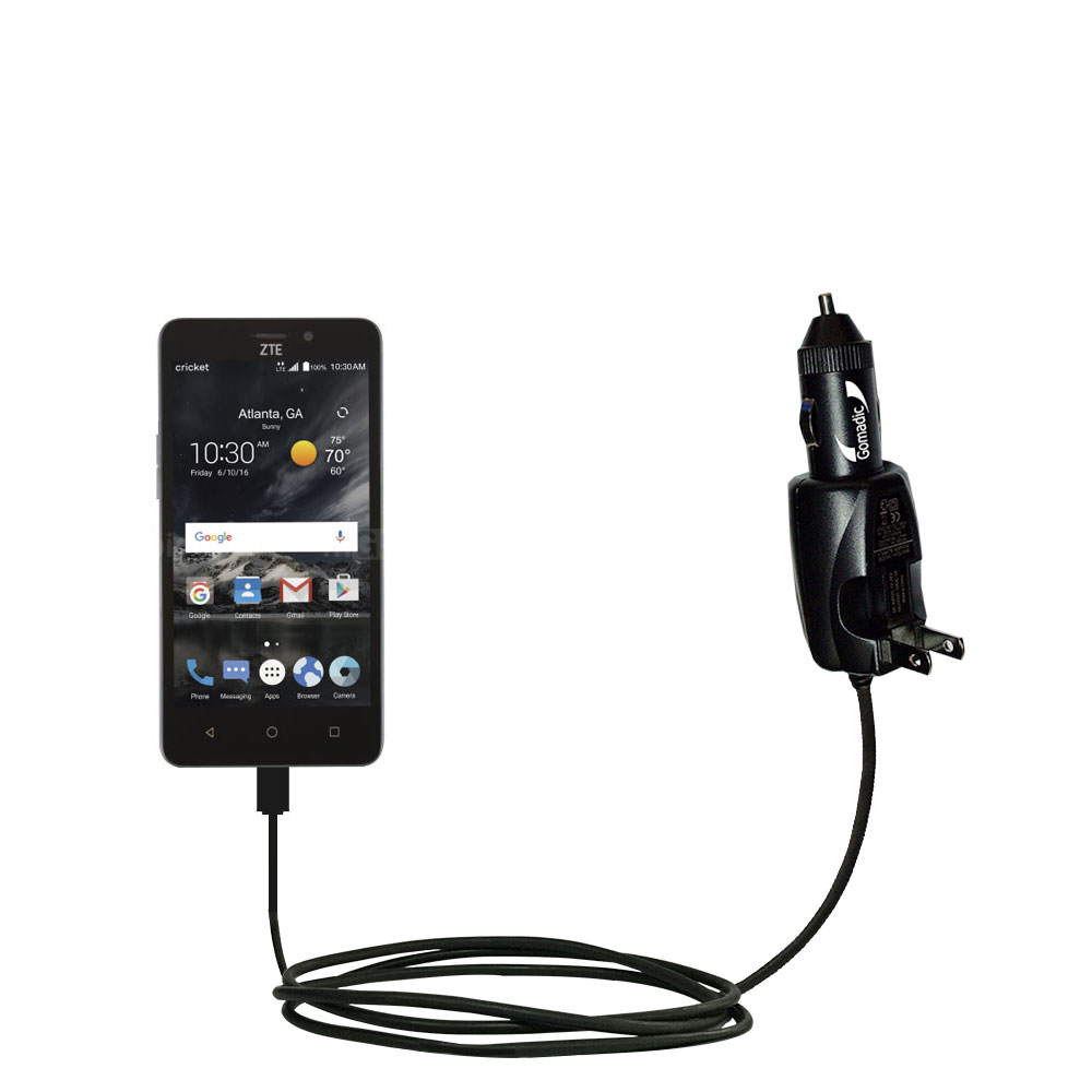 Car & Home 2 in 1 Charger compatible with the ZTE Sonata 3