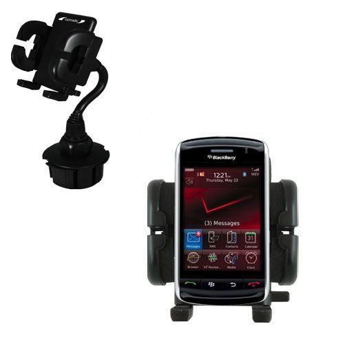 Gomadic Brand Car Auto Cup Holder Mount suitable for the Blackberry 9530 - Attaches to your vehicle cupholder