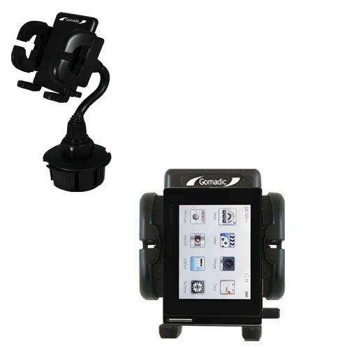 Gomadic Brand Car Auto Cup Holder Mount suitable for the Cowon D2 - Attaches to your vehicle cupholder