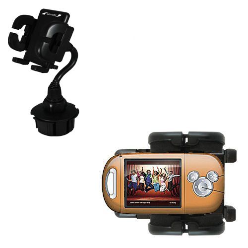 Gomadic Brand Car Auto Cup Holder Mount suitable for the Disney High School Musical Mix Max Player DS19005 - Attaches to your vehicle cupholder