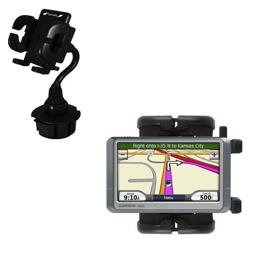 Gomadic Brand Car Auto Cup Holder Mount suitable for the Garmin Nuvi 255W 255WT 255 - Attaches to your vehicle cupholder
