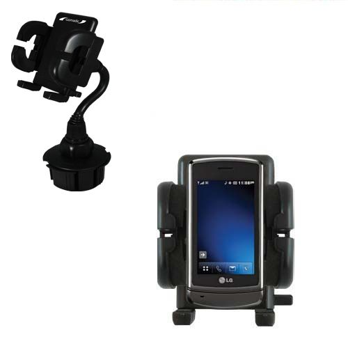 Gomadic Brand Car Auto Cup Holder Mount suitable for the LG LG830 - Attaches to your vehicle cupholder