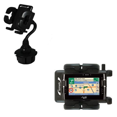 Gomadic Brand Car Auto Cup Holder Mount suitable for the Mio C317 - Attaches to your vehicle cupholder